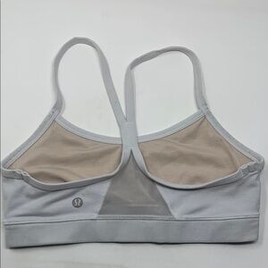 Lululemon athletica energy strappy white sports bra 6